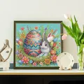 Spezialform Diamantmalerei Osterhase 30 x 30 cm – 4