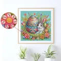 Spezialform Diamantmalerei Osterhase 30 x 30 cm – 5