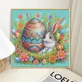 Spezialform Diamantmalerei Osterhase 30 x 30 cm – 6