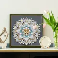 Spezialform Diamantmalerei Weiße Blume Set für Erwachsene Anfänger Deko – 4