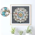 Spezialform Diamantmalerei Weiße Blume Set für Erwachsene Anfänger Deko – 5