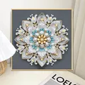 Spezialform Diamantmalerei Weiße Blume Set für Erwachsene Anfänger Deko – 6