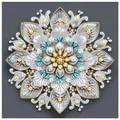 Spezialform Diamantmalerei Weiße Blume Set für Erwachsene Anfänger Deko – 1