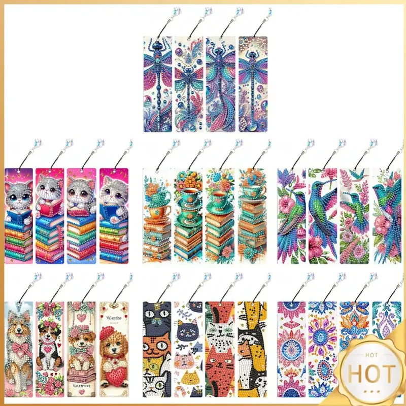 Spezielle Form Tier Diamant Malerei Lesezeichen Kits Geschenk
