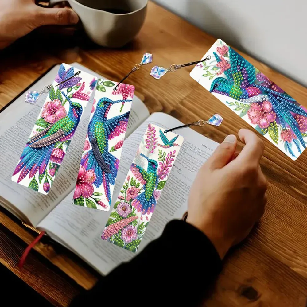 Spezielle Form Tier Diamant Malerei Lesezeichen Kits Geschenk