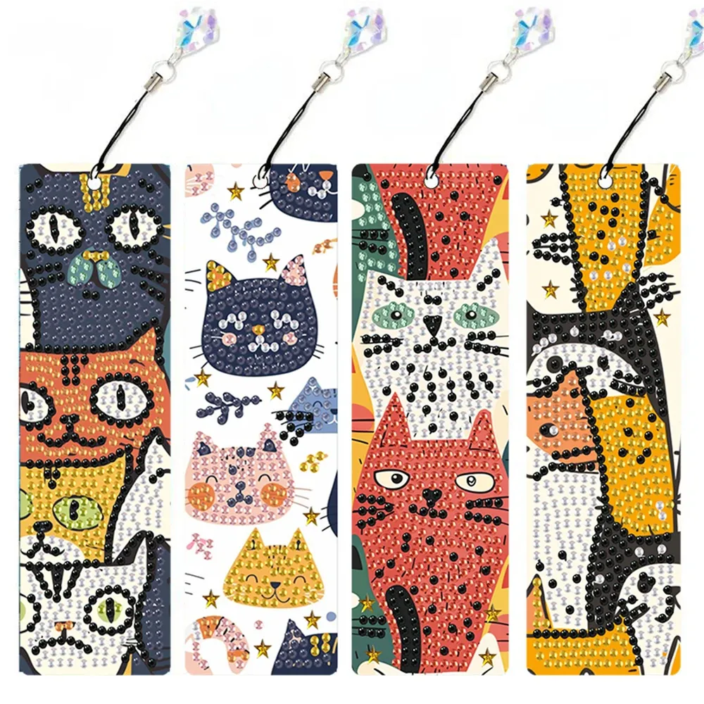 Spezielle Form Tier Diamant Malerei Lesezeichen Kits Geschenk