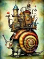 Steampunk mechanisches Diamantmalerei Set Stickerei Kunst Handwerk Deko – Farbe HST94-13