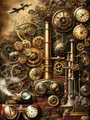 Steampunk mechanisches Diamantmalerei Set Stickerei Kunst Handwerk Deko – Farbe HST94-7