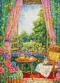 Teestunde Katze Diamantmalerei AB Steine 50 x 70 cm – 2