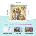 Tierfreunde Diamantmalerei Sonderform 30 x 30 cm – 2