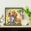 Tierfreunde Diamantmalerei Sonderform 30 x 30 cm – 4