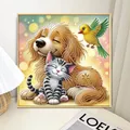 Tierfreunde Diamantmalerei Sonderform 30 x 30 cm – 6