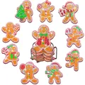 Weihnachten Diamantmalerei Untersetzer Set mit Halter Anti-Rutsch Holz – Farbe AA1571