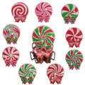 Weihnachten Diamantmalerei Untersetzer Set mit Halter Anti-Rutsch Holz – Farbe AA1560