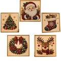 Weihnachts Perlen Diamantmalerei 20 bis 30 cm – 6