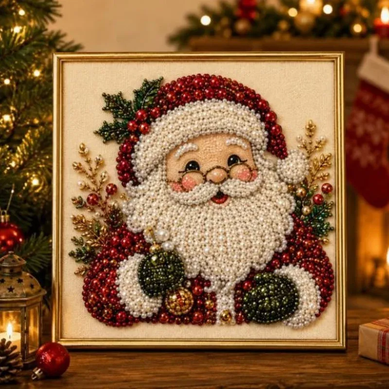 Weihnachts Perlen Diamantmalerei 20 bis 30 cm
