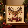 Weihnachts Perlen Diamantmalerei 20 bis 30 cm – Farbe Type C