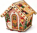 Weihnachtshaus Diamantmalerei Holz 3D Ornamente – 5