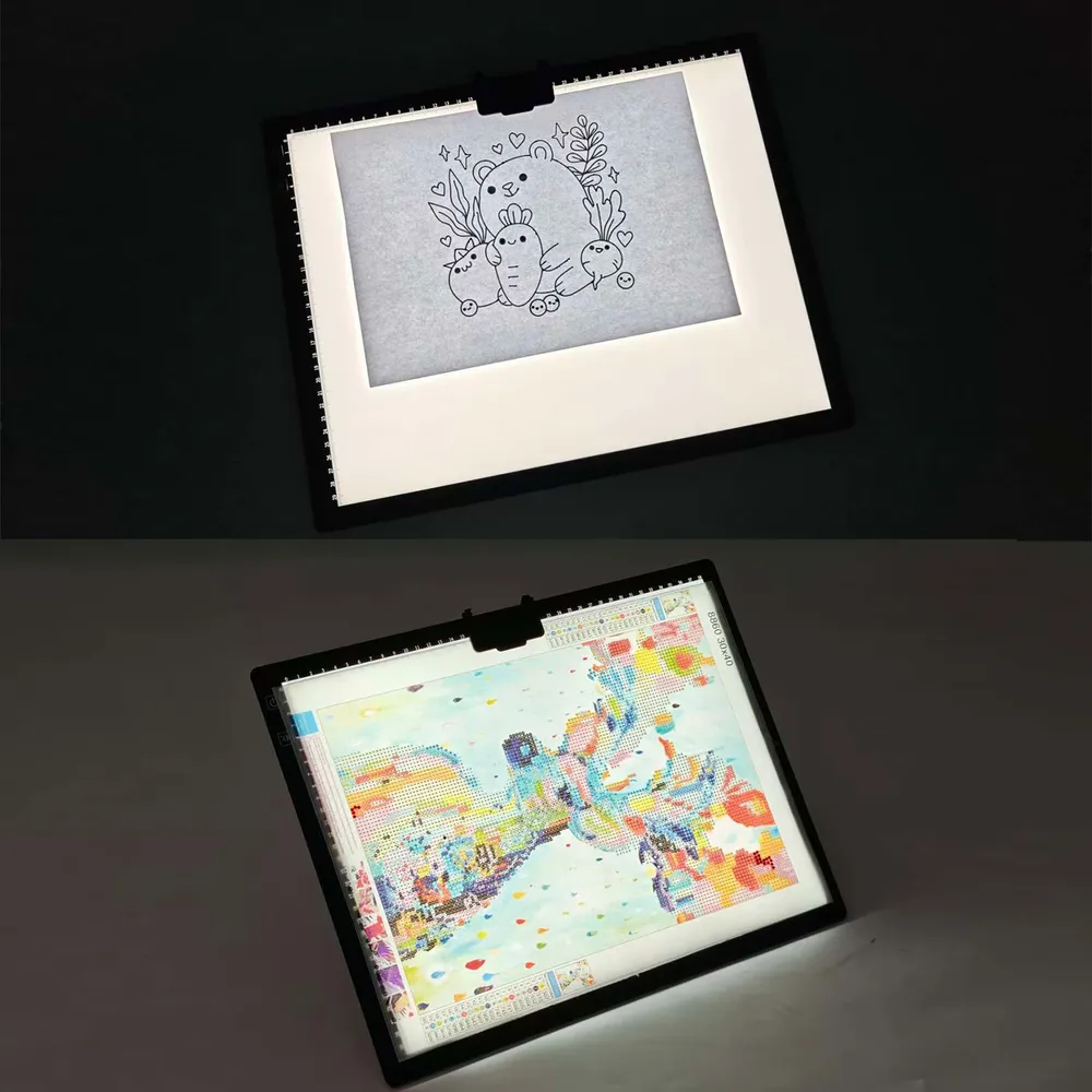 Wiederaufladbares A3 Lichtpad mit Ständer für Diamantmalerei